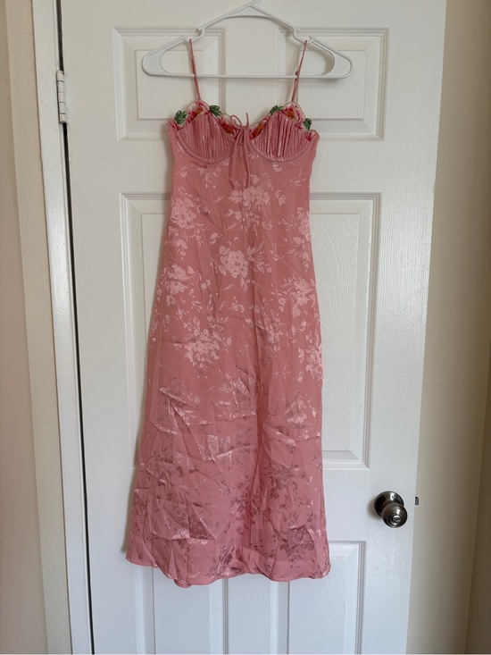 For Love And Lemons Dresses & Skirts - For Love & Lemons Pink Floral Maxi Dress NWT Size XS